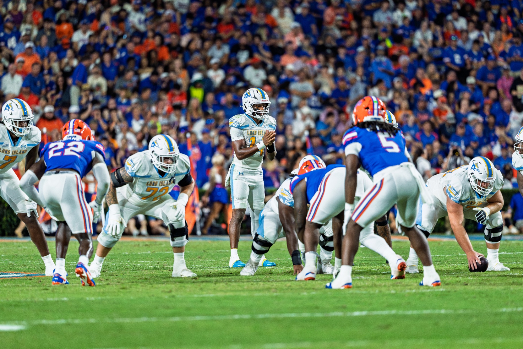 Long Island offensive line vs Florida