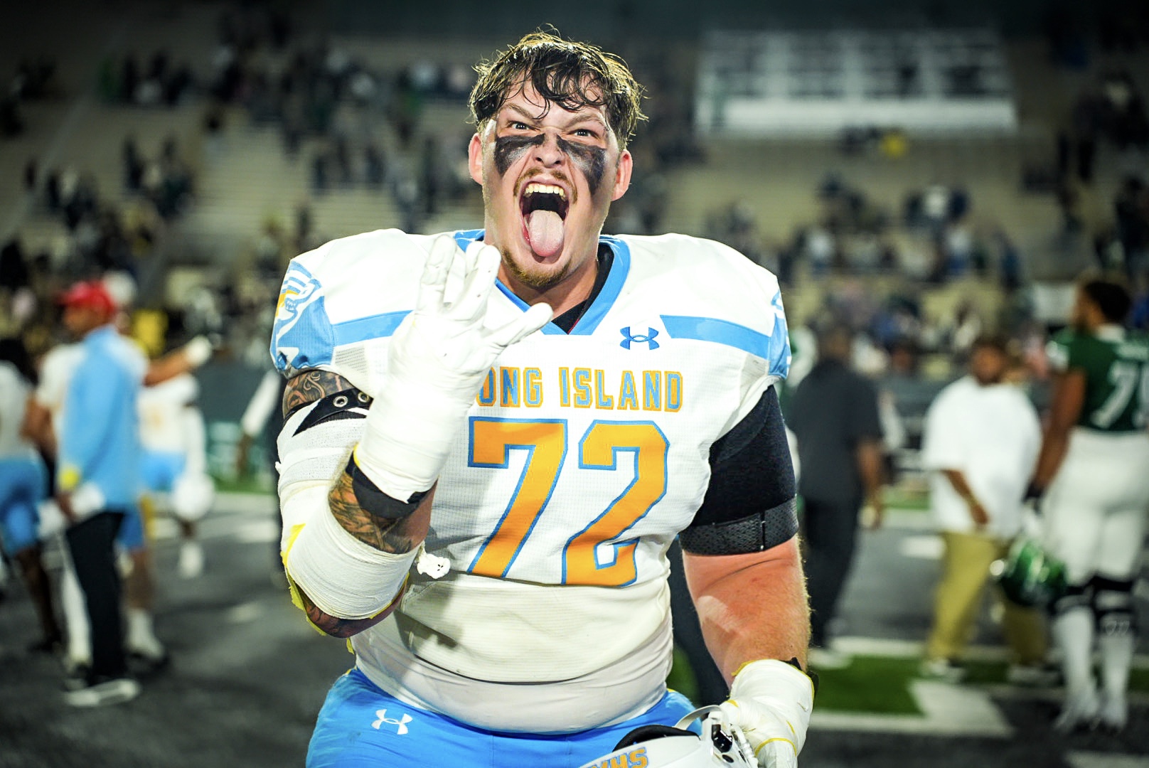Jacoby celebrating after a win